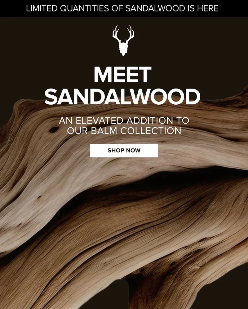 Meet sandalwood balm - an elevated addition to our balm collection