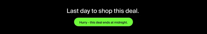 Shop deal through midnight.