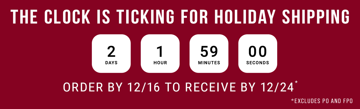The clock is ticking for holiday shipping