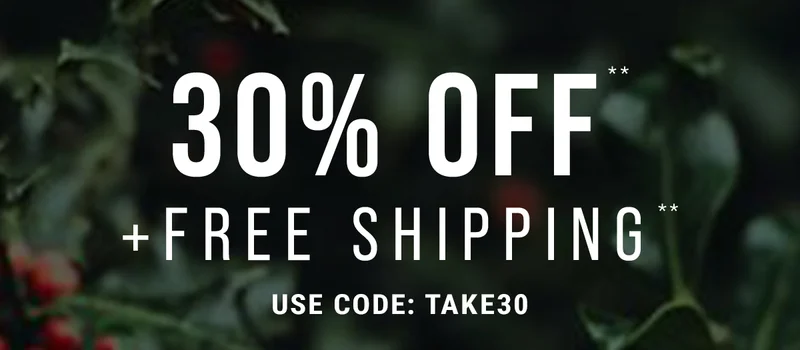 30% Off ** + Free Shipping. Use code: discount code