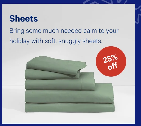 [25% off] >> Sheets >>