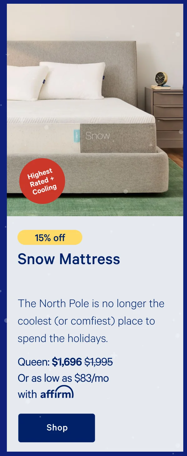 [15% off] >> Snow Mattress >>