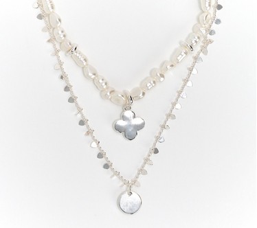 Joan Rivers Set of 2 Layered Necklaces