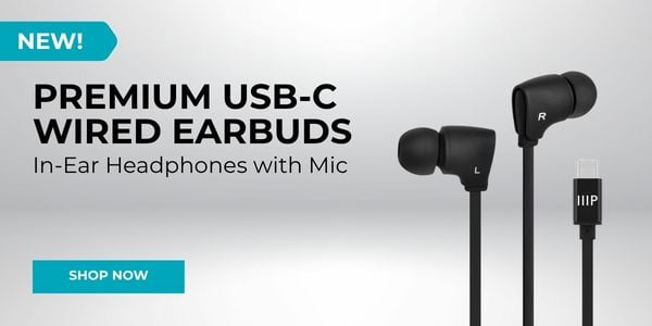 New (tag) Premium USB-C Wired Earbuds In-Ear Headphones with Mic Shop Now