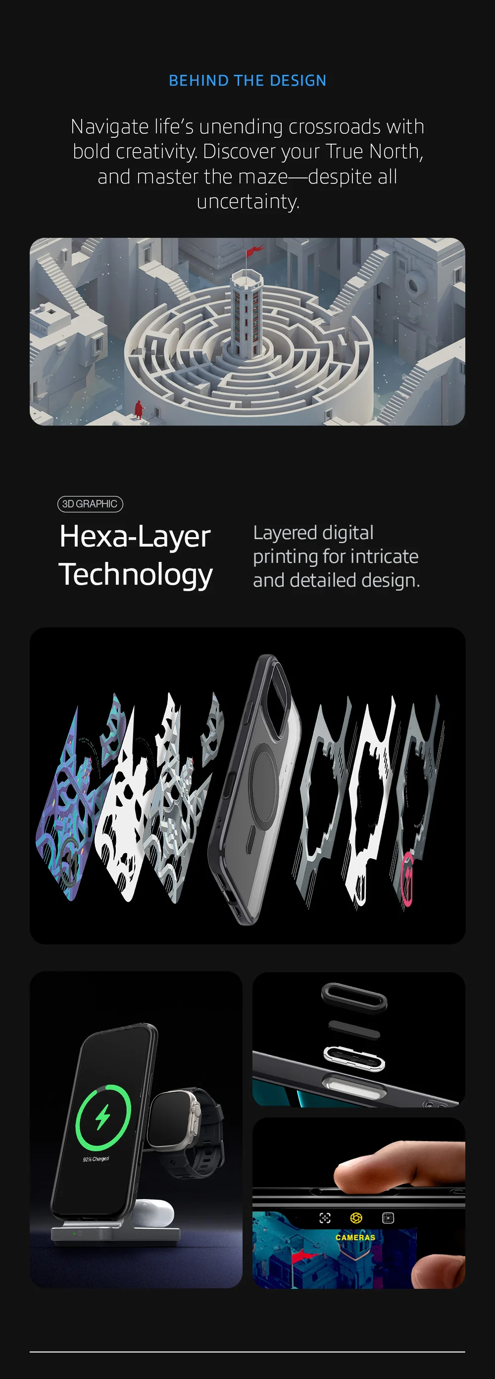 c11 Navigator features 3D graphic Hexa-Layer Technology, Camera Control button protection, and powerful MagSafe compatibility.