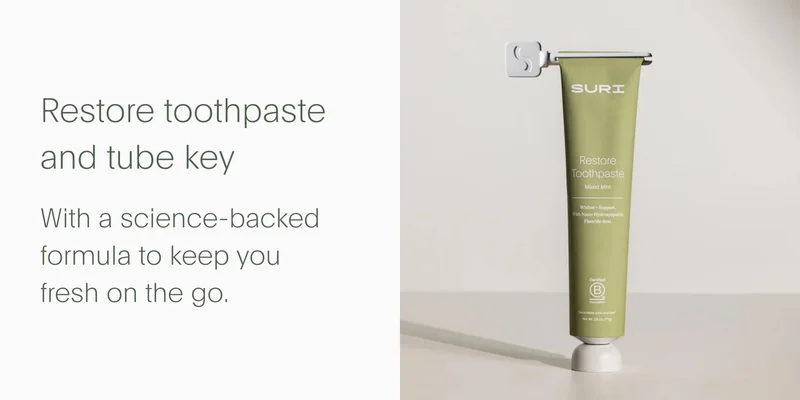 restore toothpaste and tube key - with a science-backed formula to keep you  fresh on the go.