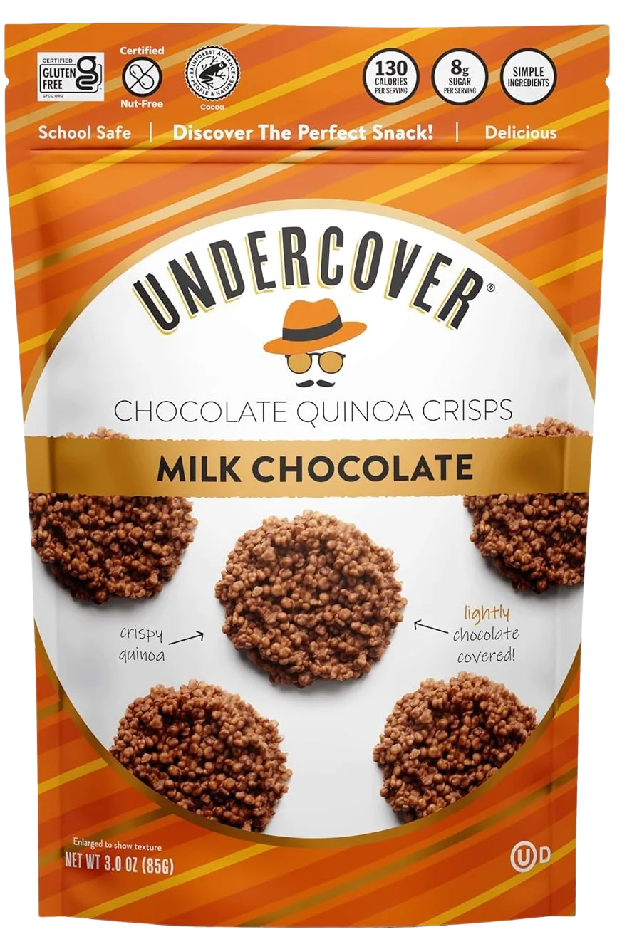 Image of Undercover Quinoa Chocolate Quinoa Crisps Milk Chocolate