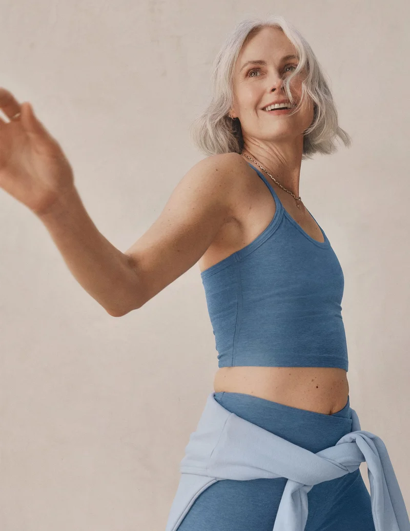 Image of Spacedye Slim Racerback Cropped Tank