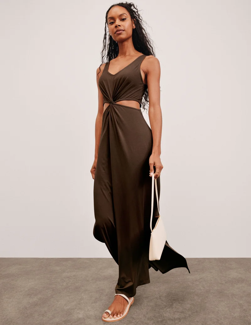Image of Maxi Around The World Front Twist Dress