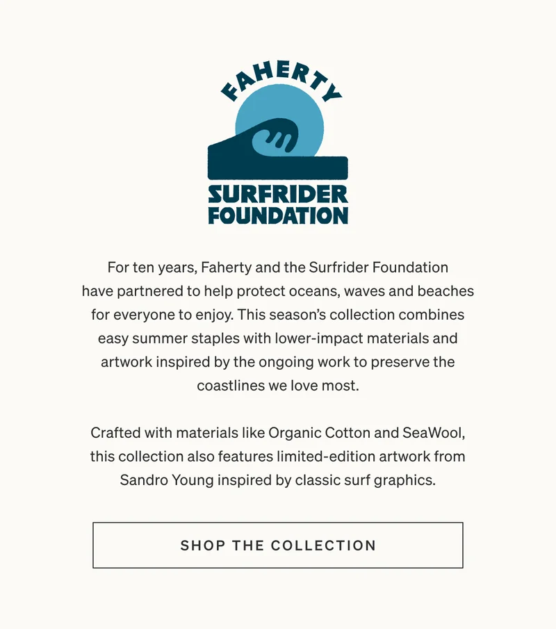 Faherty x Surfrider Foundation