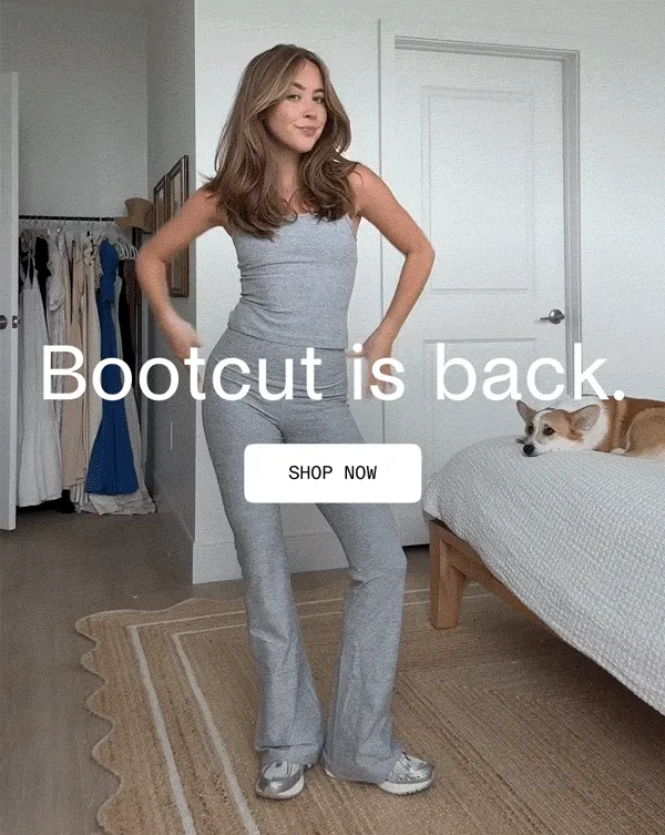 Bootcut is back. Shop Pants.