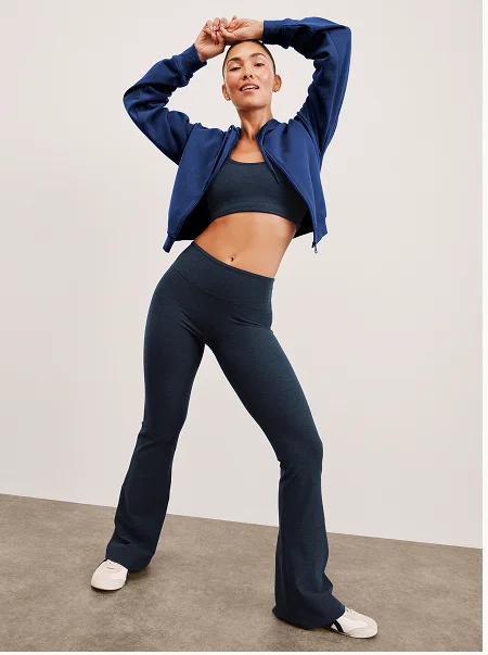 Spacedye Mid-Rise Bootcut Pant in Nocturnal Navy