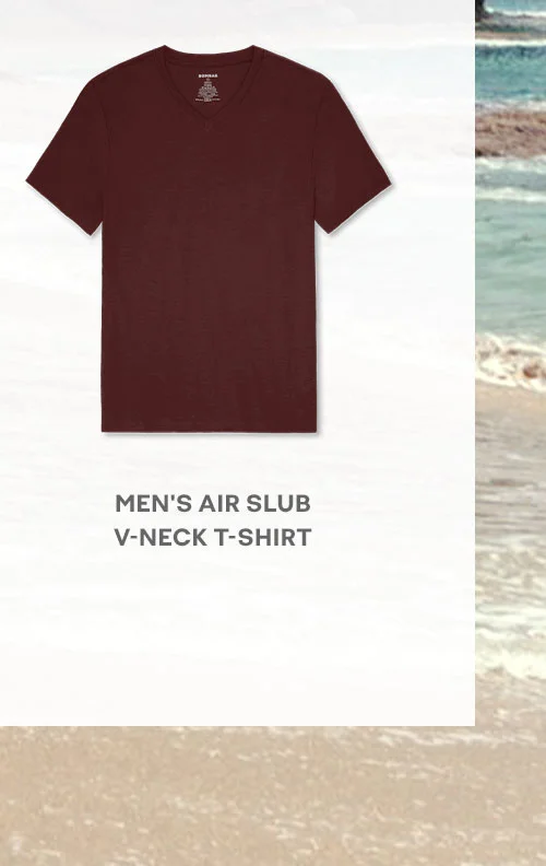 MEN'S AIR SLUB V-NECK T-SHIRT