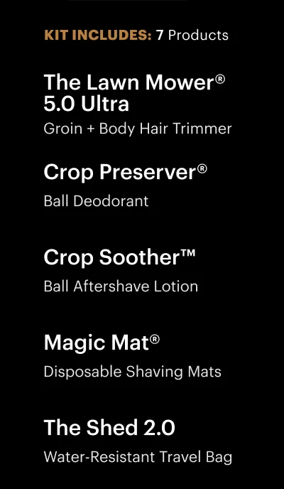 Kit includes: 7 products