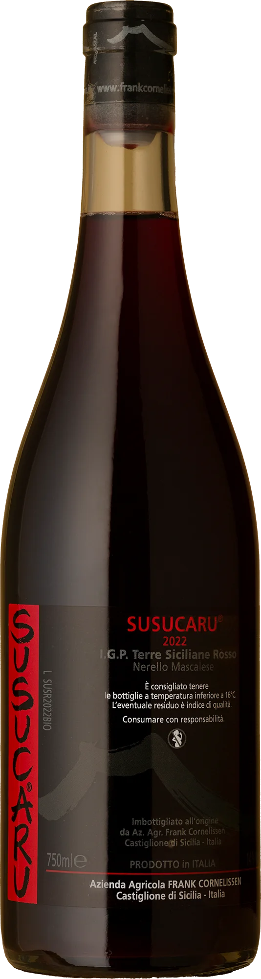 Image of Frank Cornelissen<br>Susucaru Etna Rosso Nerello Mascalese Blend<br>2022