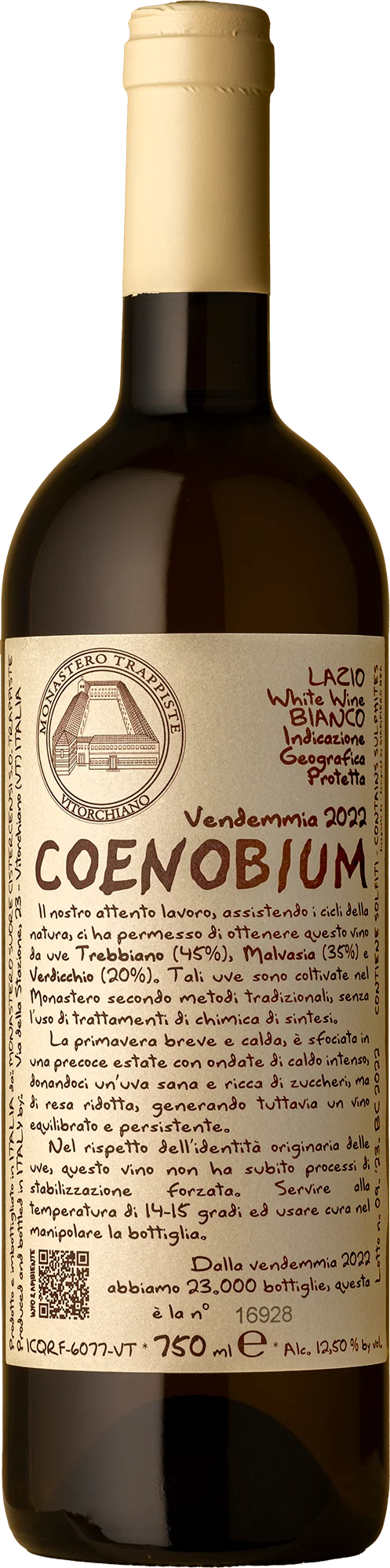 Image of Monastero Suore Cistercensi<br>Coenobium Trebbiano / Malvasia / Verdicchio<br>2022