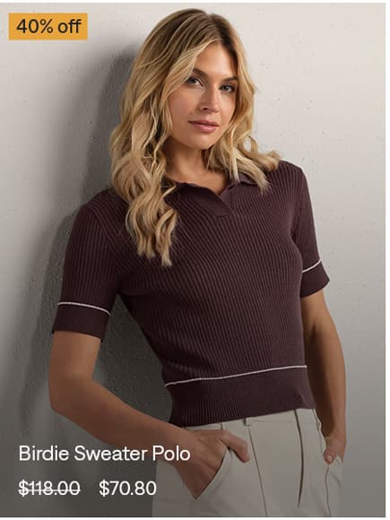 Birdie Sweater Polo