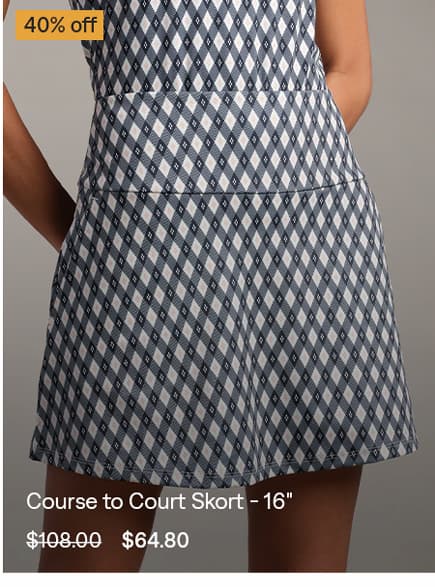 Course to Court Skort - 16"