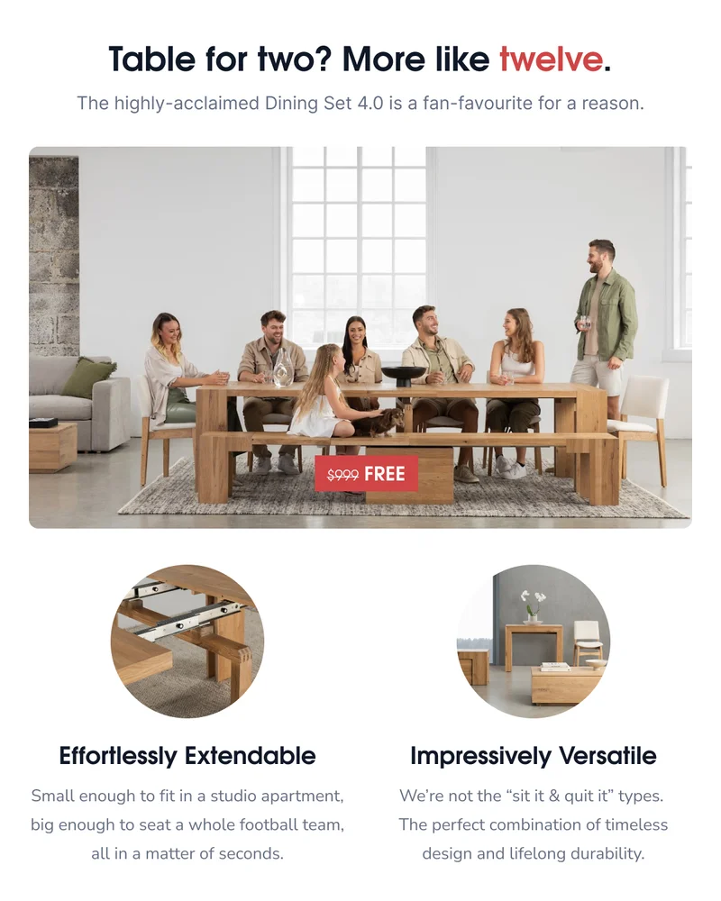 Transformer Dining Set 4.0
