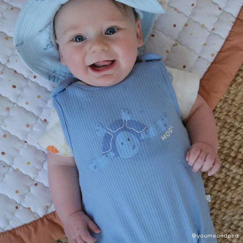 Image of Turtle Ribbed Beach Romper