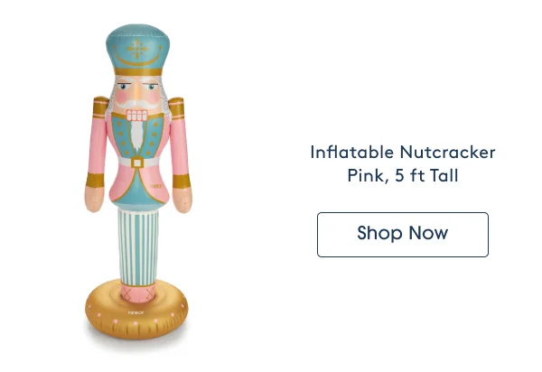 Shop - Inflatable Nutcracker Pink, 5 Ft Tall