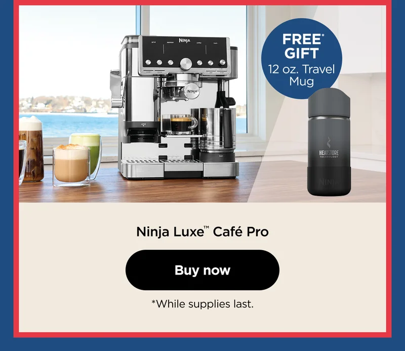 Ninja Luxe™ Café Pro-- Free* Gift 12oz Travel Mug. *While supplies last.