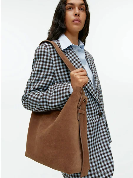 Suede Tote Bag