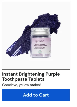 Instant Brightening Purple Toothpaste Tablets