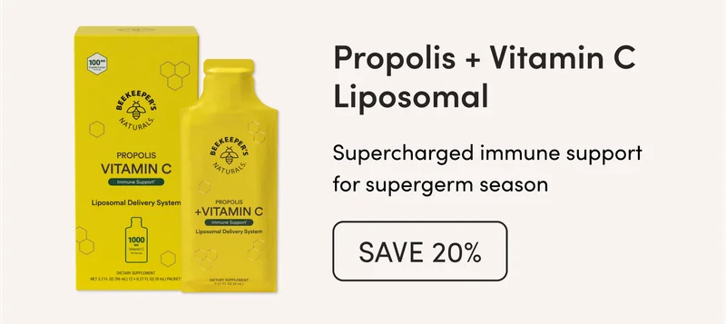 Propolis + Vitamin C Liposomal  Supercharged immune support for supergerm season