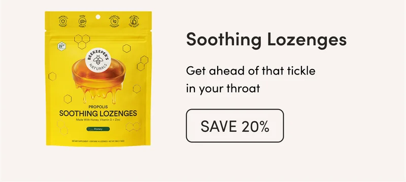 Soothing Lozenges  Get ahead of that tickle in your throat