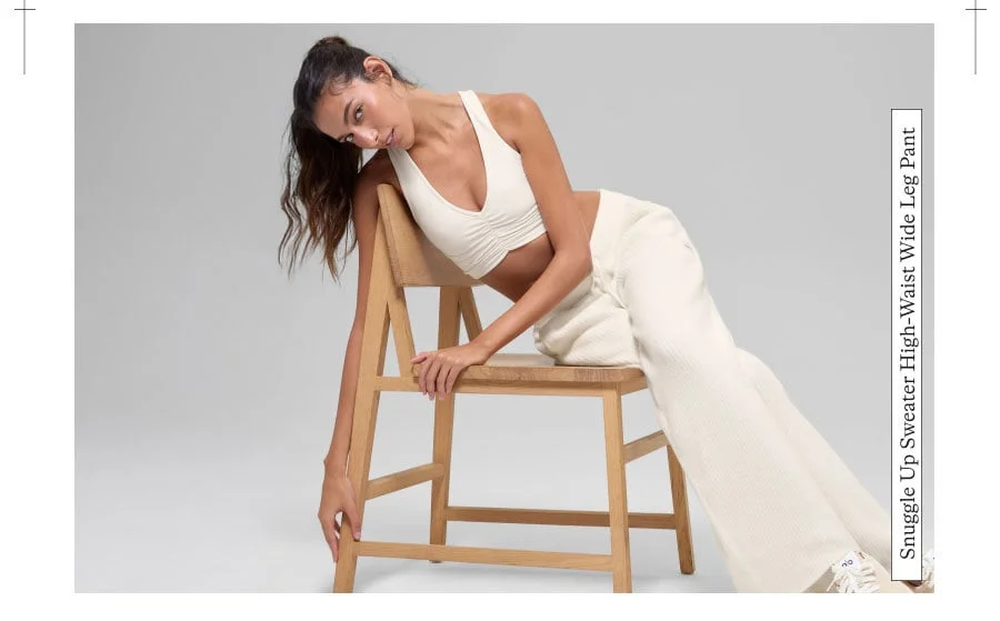 Snuggle Up Sweater High-Waist Wide Leg Pant
