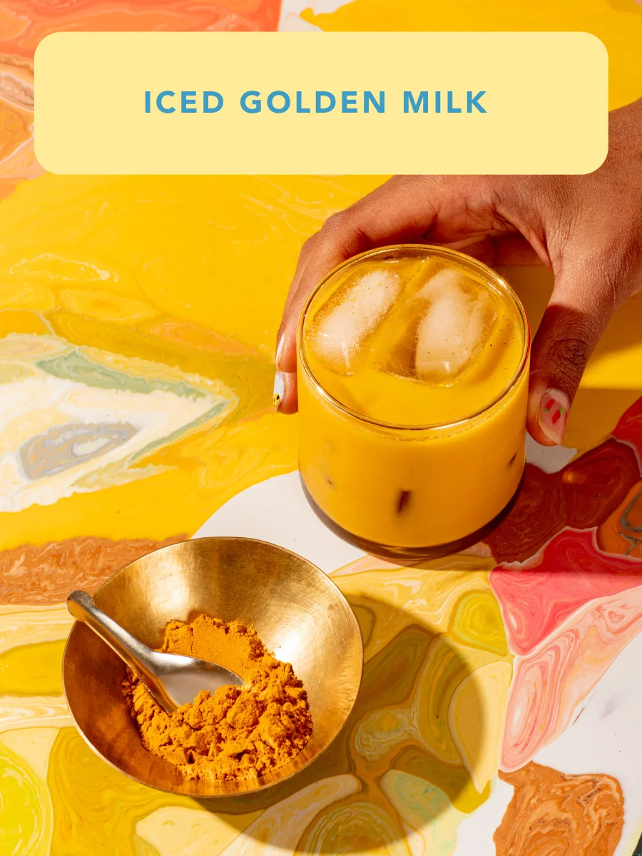 Iced golden milk