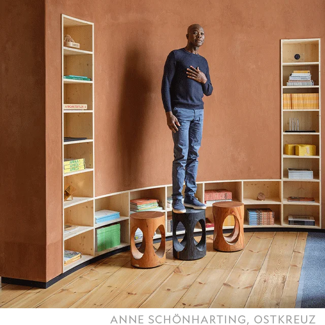 Francis Kéré’s studio is in Berlin, where he first came on a scholarship to study carpentry in the 1980s.