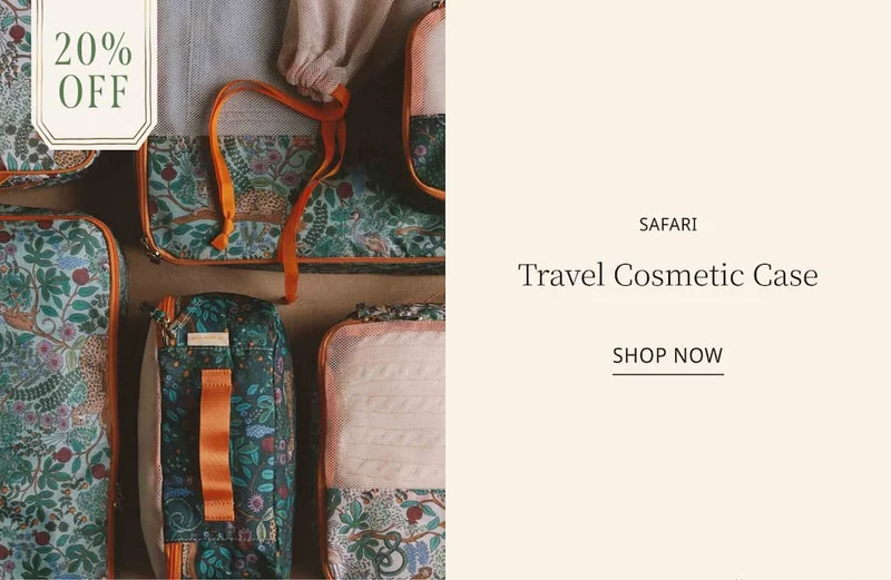 Safari Travel Cosmetic Case