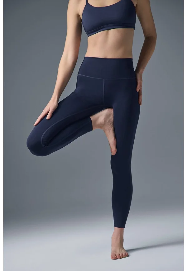 7/8 High-Waist Airlift Legging - Navy - Navy / L / 7/8 24.5"
