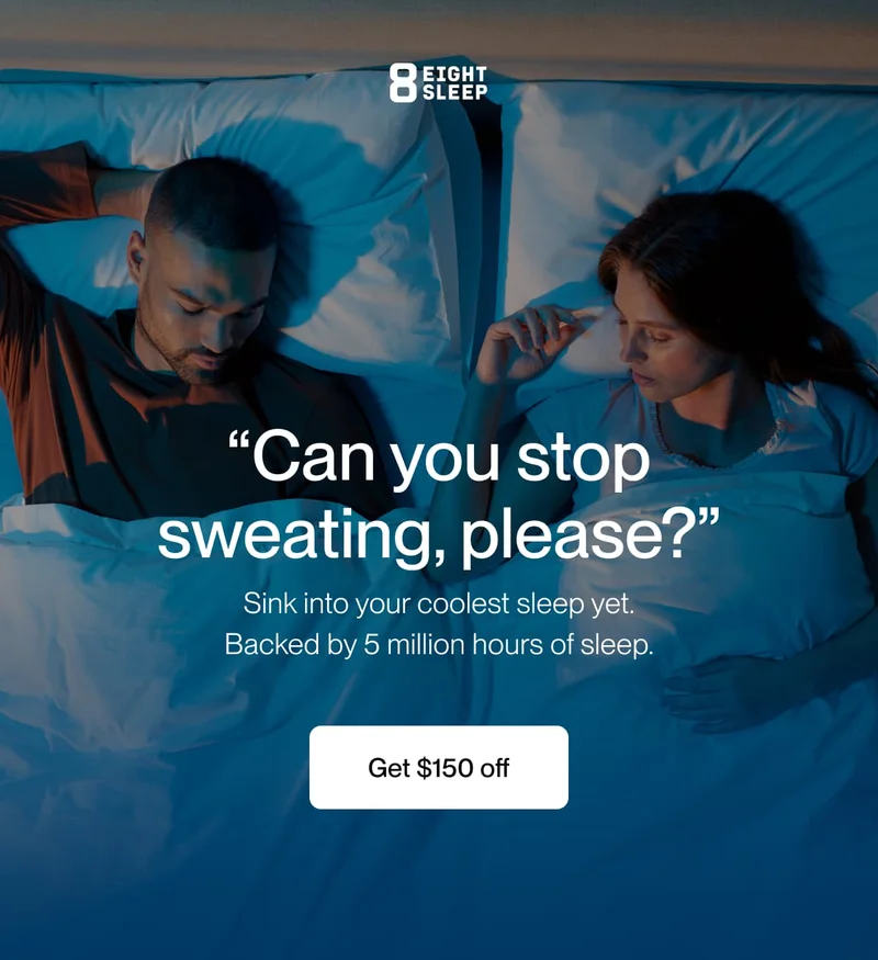 “Can you stop sweating, please?”