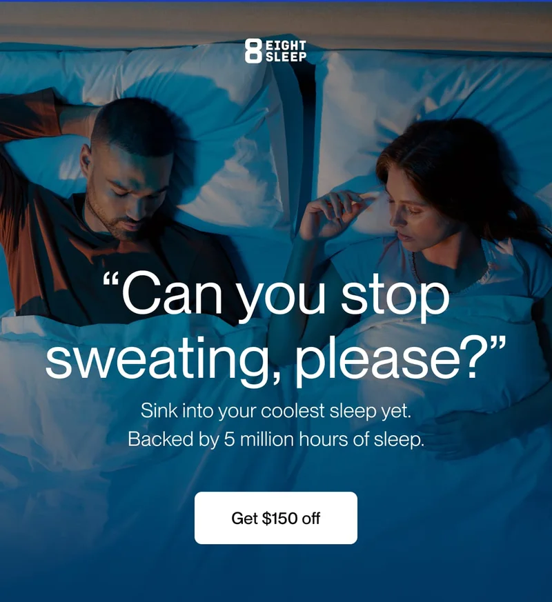 “Can you stop sweating, please?”
