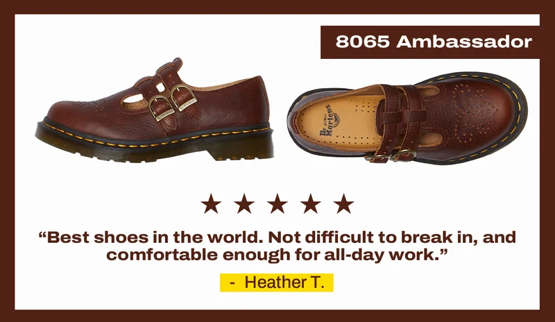 8065 Ambassador Leather Mary Jane Shoes