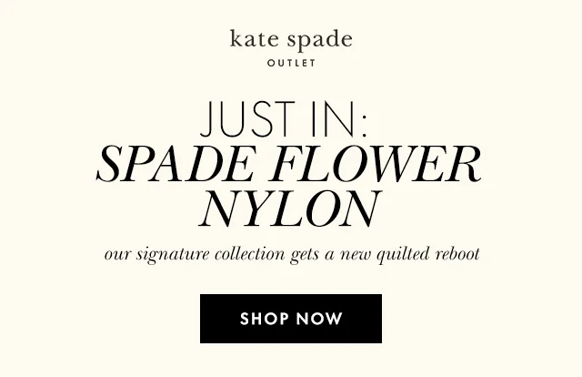 JUST IN: SPADE FLOWER NYLON