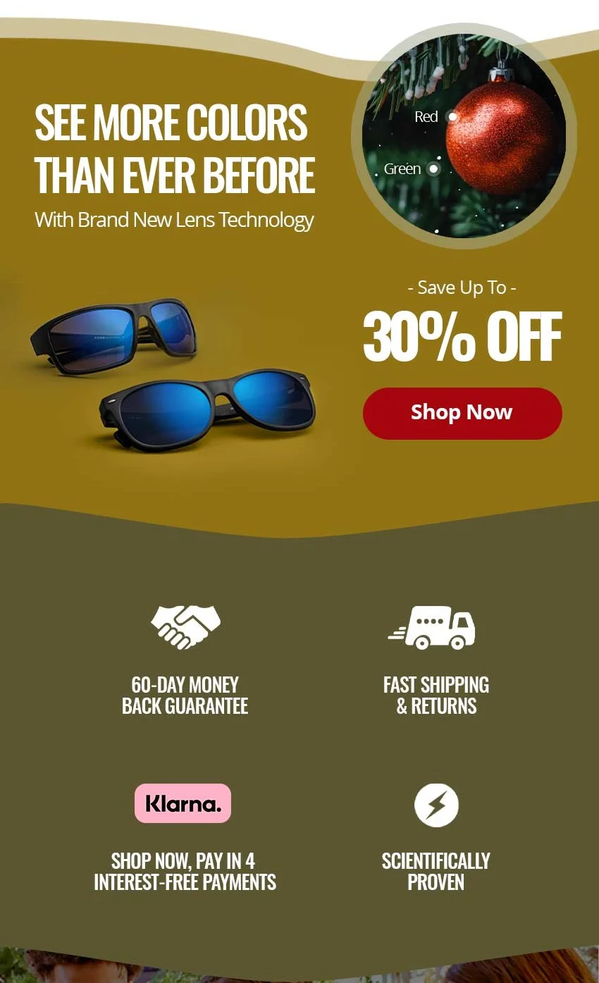 Save BIG on Color Blind Glasses Today!