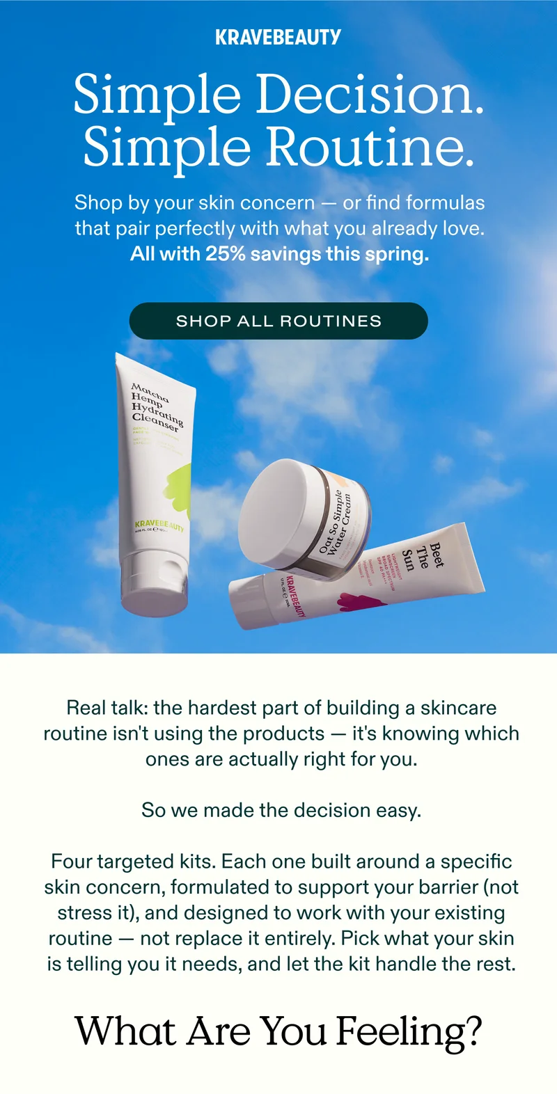 Simple Decision. Simple Routine. Shop All Routines