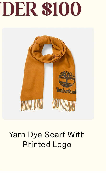Yarn Dye Scarf With Printed Logo