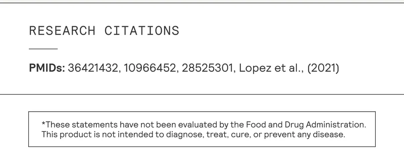 “These statements have not been evaluated by the Food and Drug Administration. | | This product is not intended to diagnose, treat. cure, or prevent any disease.