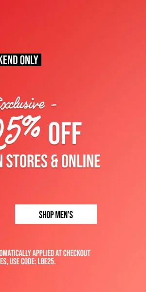 Extra 25% off Shop Men's