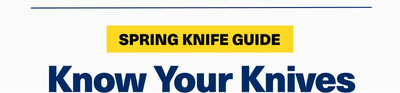 Spring knife guide