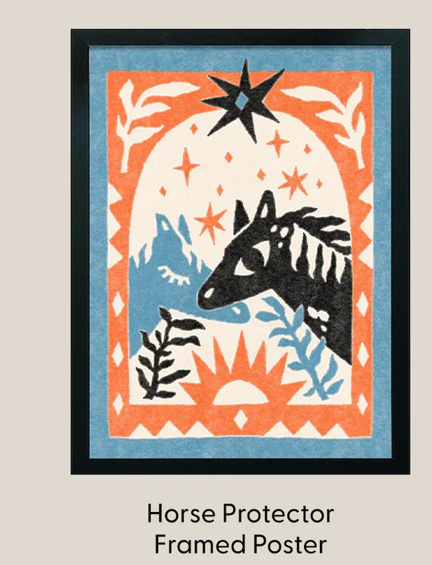 Horse Protector Framed Poster