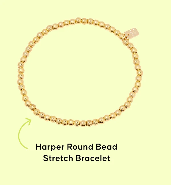 Harper Round Bead Stretch Bracelet