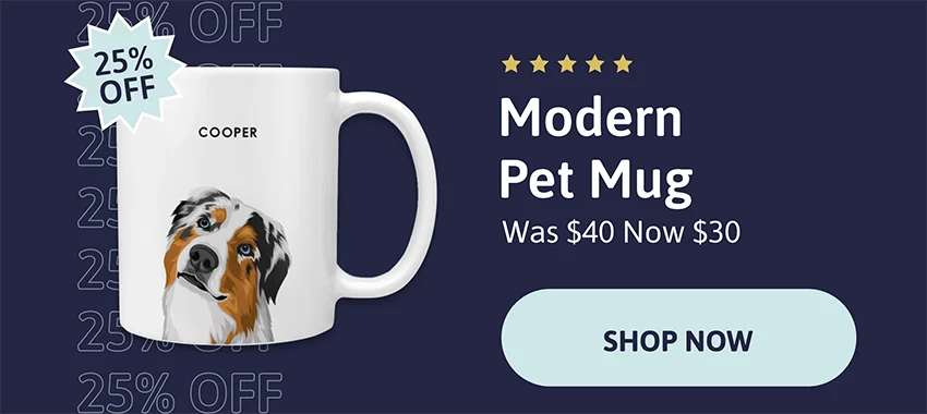 Modern Pet Mug. Was $40, Now $30!