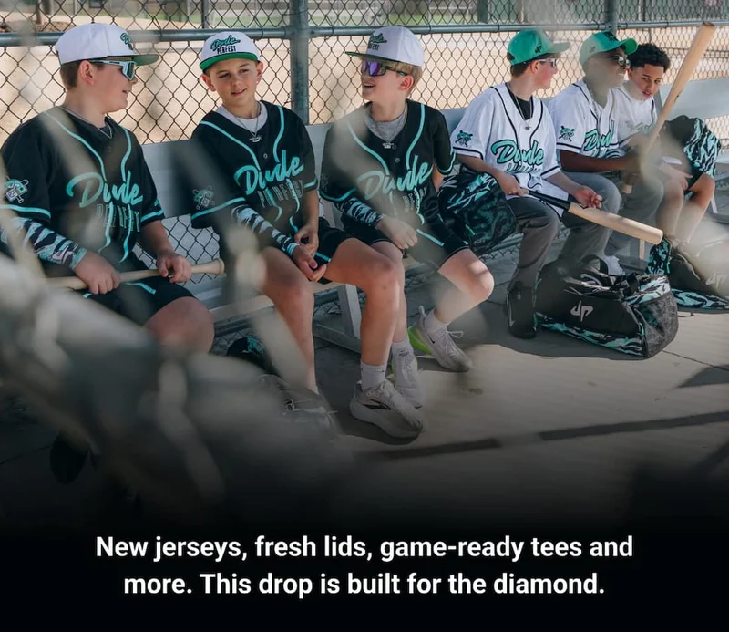New jerseys, fresh lids, game-ready tees and more. This drop is built for the diamond.