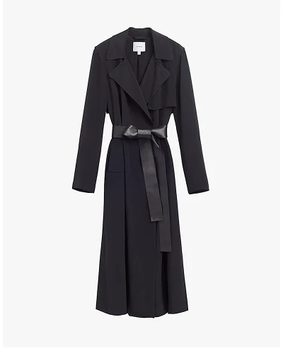 Black Silk Classic Trench